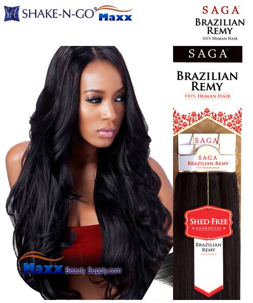 MilkyWay SAGA Brazilian Remy Yaky 100% Human Hair Weave 16",18"